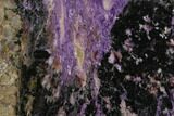 Purple Polished Charoite Slab - Siberia #129082-1